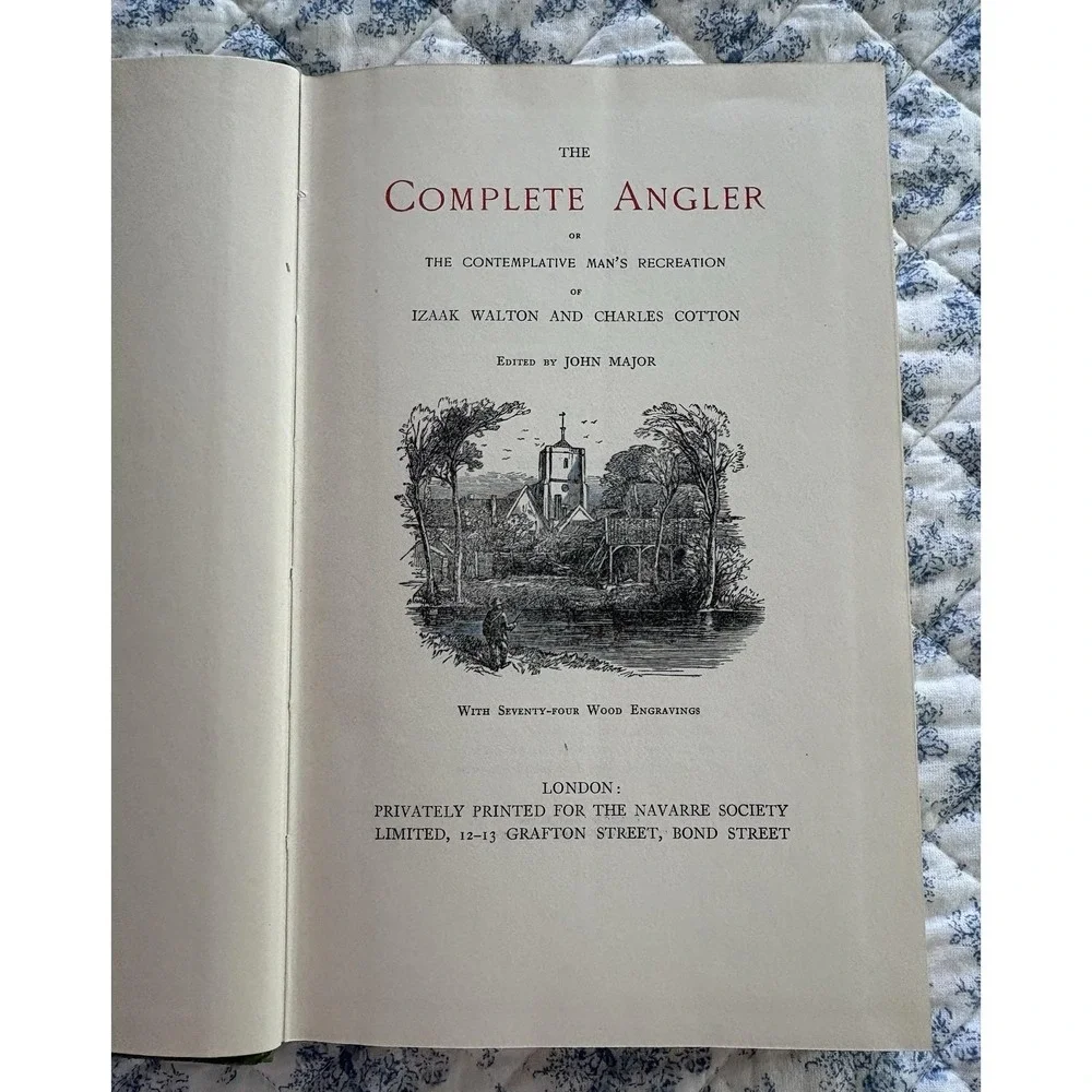 Rare Vintage 1953 HC Book THE COMPLETE ANGLER Izaak Walton Charles Cotton